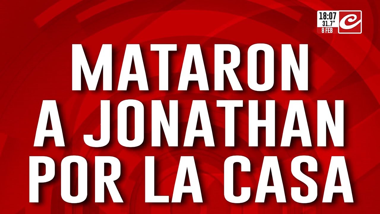 Mataron a Jonathan por la casa: todo ocurrió frente a sus hijos de 5 y 7 años