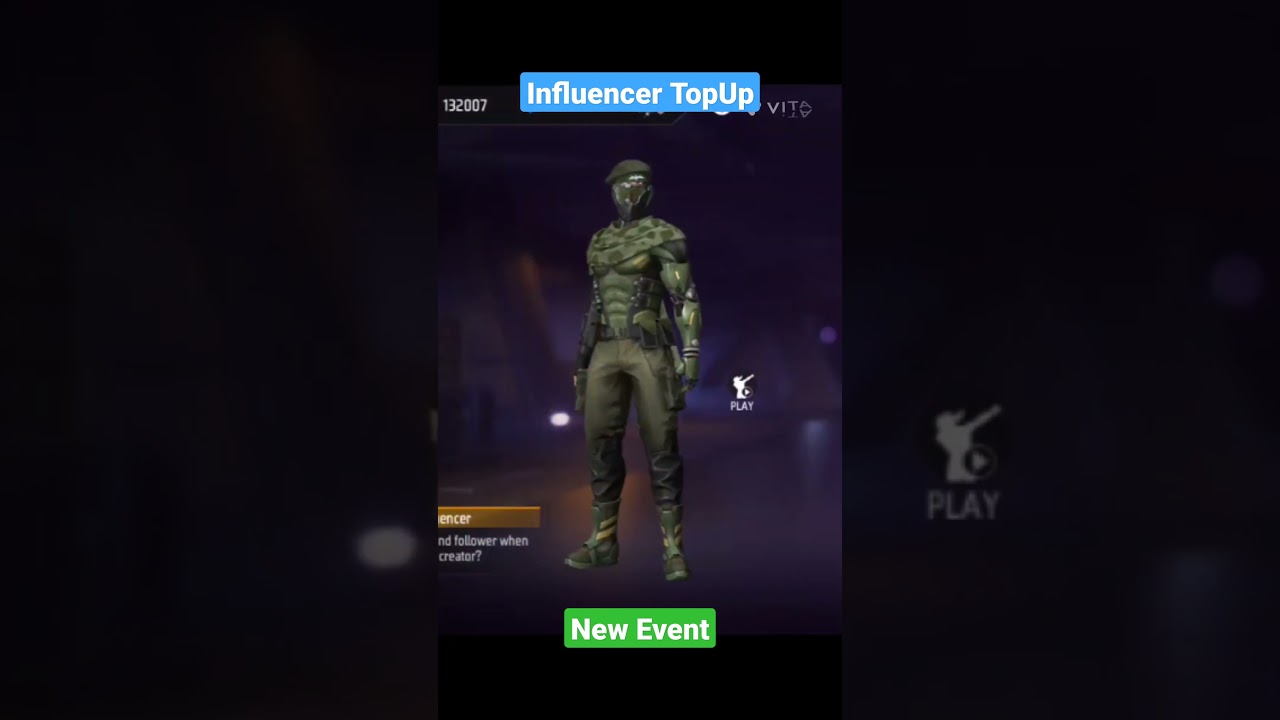 INFLUECER TOP UP IN FREE FIRE