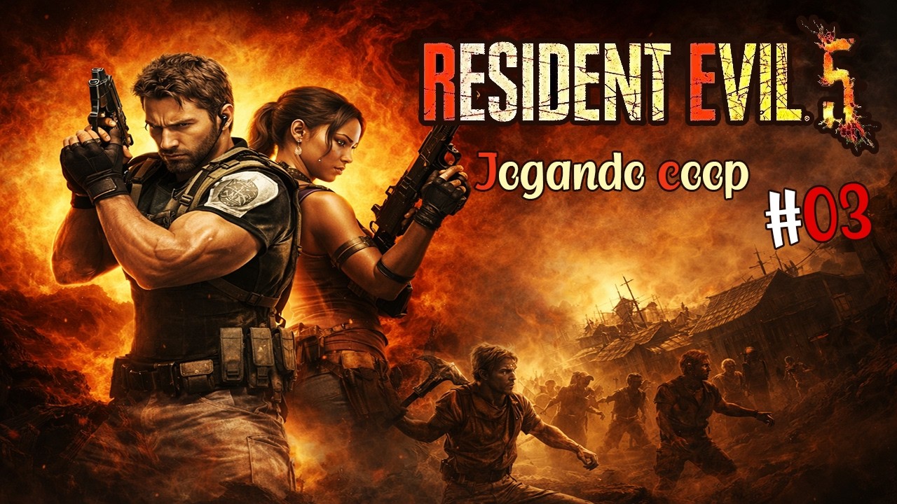 RESIDENT EVIL 5: O MAIOR INIMIGO É O PROPRIO JOGO CRASHANDO KK. (PARTE03)