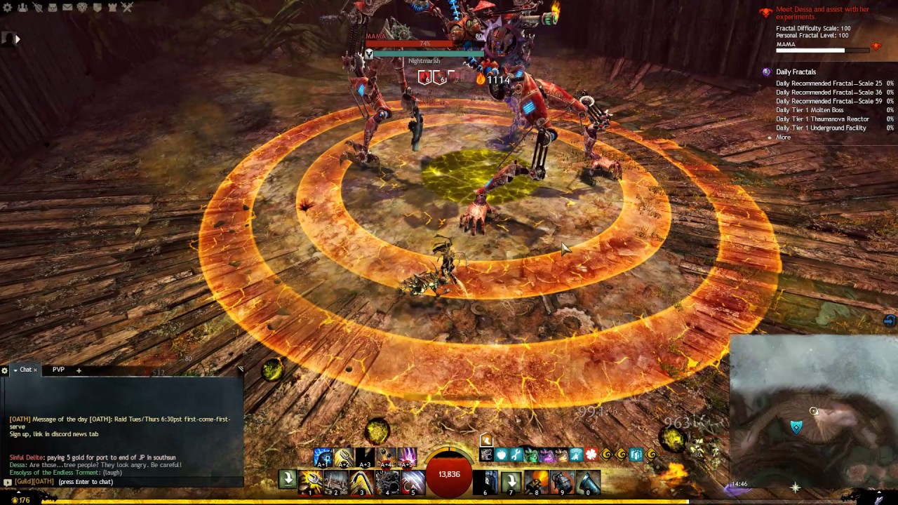 GW2 MAMA solo engi - Nightmare 100 Challenge Mode