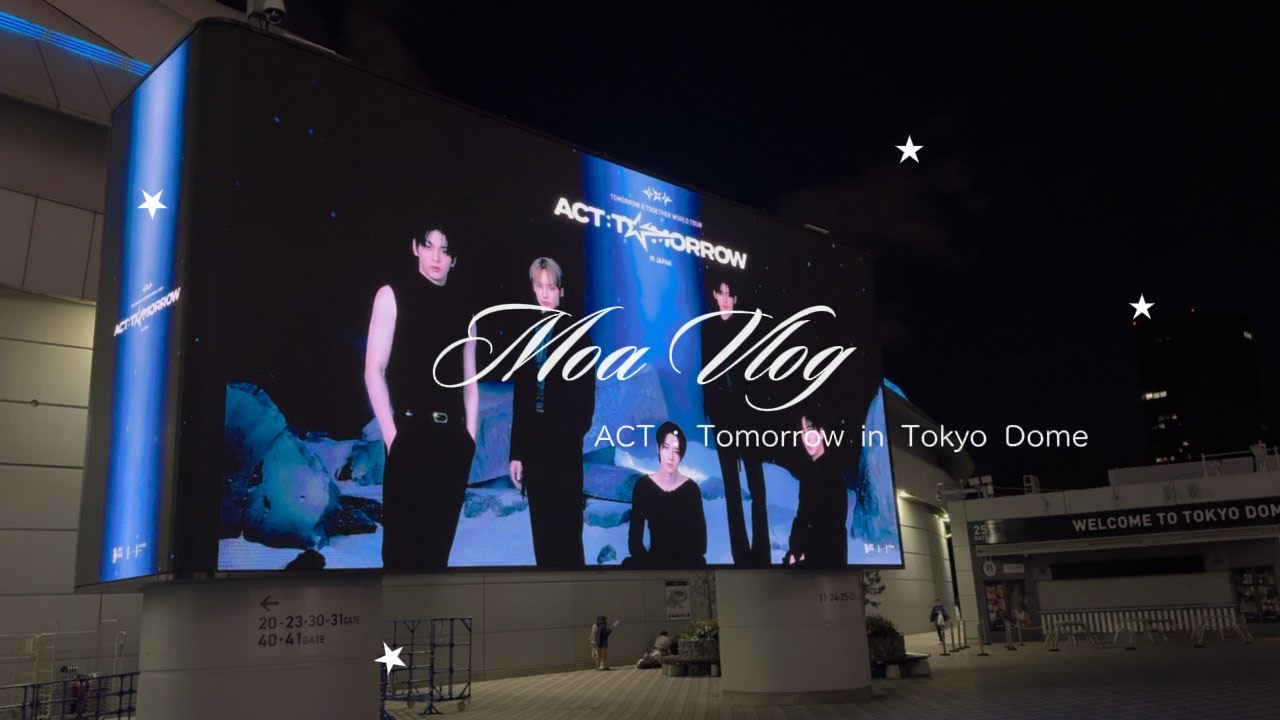 TXT Live Vlog - ACT : Tomorrow in TokyoDome ♪ ┊ Moa Vlog ┊ 東京ドーム ┊ Cafe ┊ オタクVlog