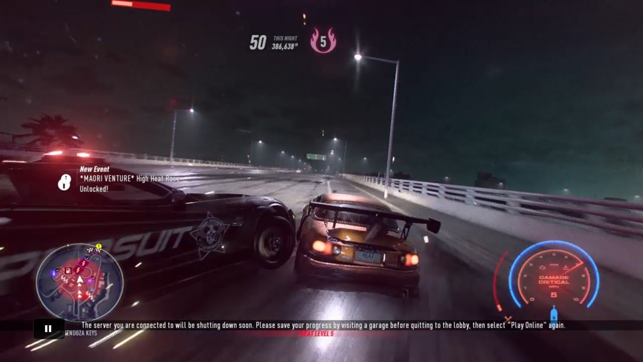 Risking It All Barely Survived Night! Intense High Speed Police Chase!! (5 HEAT COP CHASE) NFS Heat