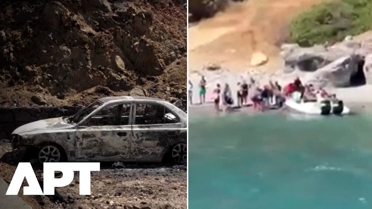 Greece's Crete Fire Crisis: Burning Hillsides, Destroyed Shops and Urgent Evacuations | APT