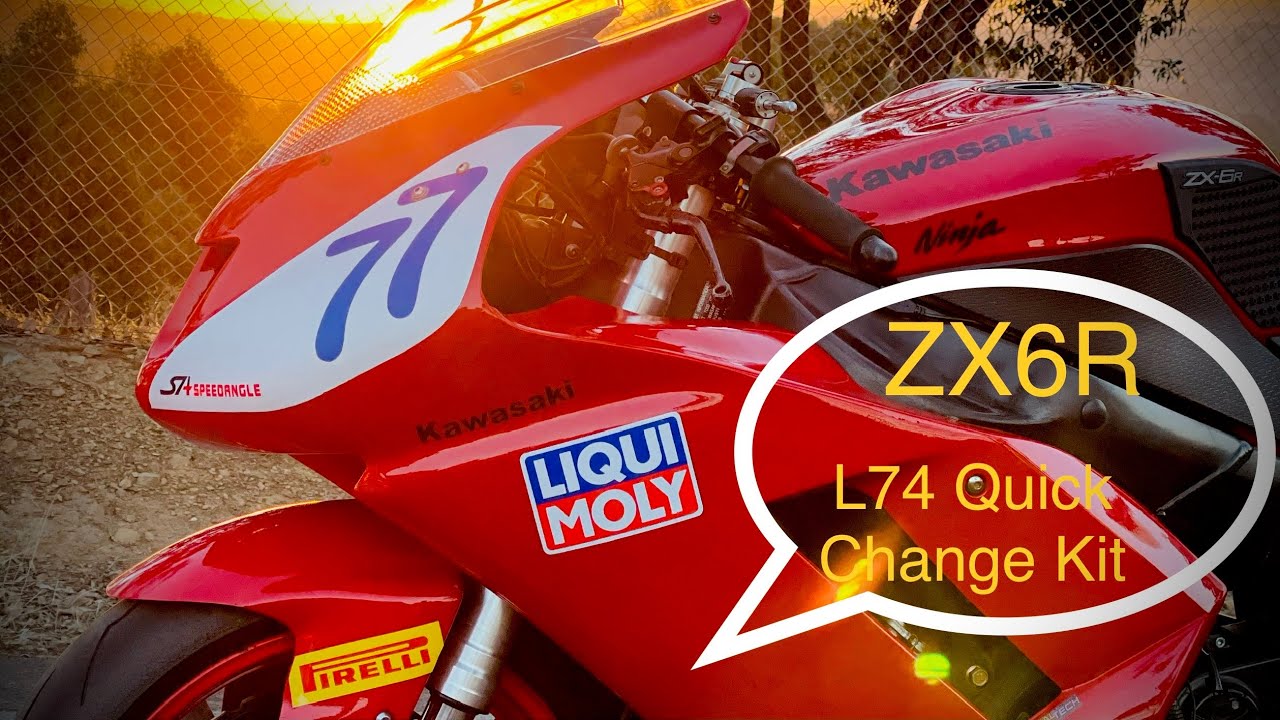 Kawasaki ZX6R Mods - L74 Wheel Quick Change Kit Install
