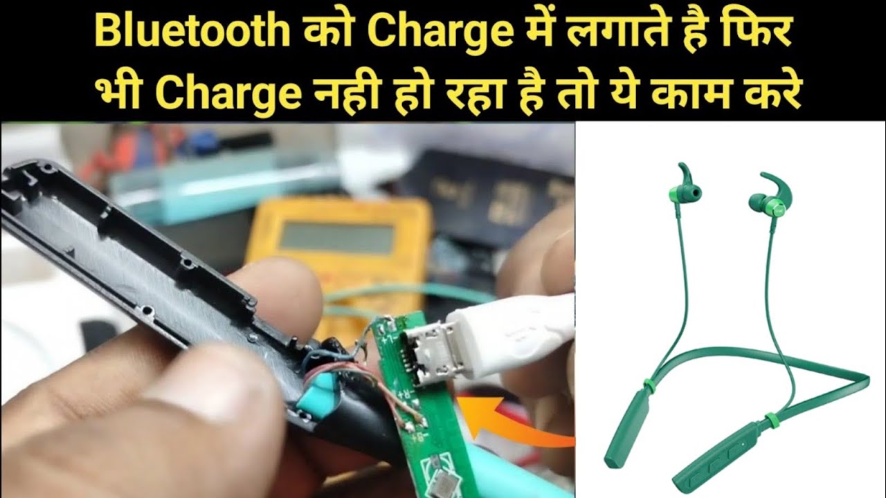 Bluetooth Neckband charging pin is correct but still not charging. Bluetooth neckband charging pr...