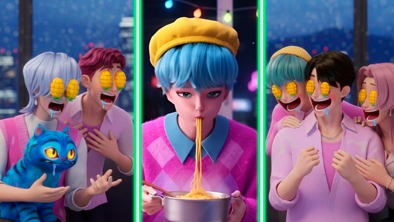 TOP 10 Funny Reaction🥵🥵🥵With SAJA Boys | Mystery Abby Jinu Baby Saja and Abby | KPOP Demon Hunters
