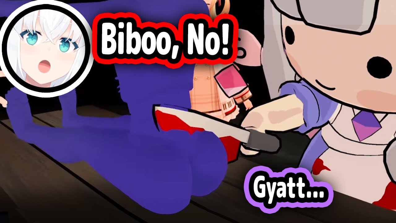 Fubuki's Reaction To Biboo Slicing Someone's Gyatt Is Too Cute【Hololive】