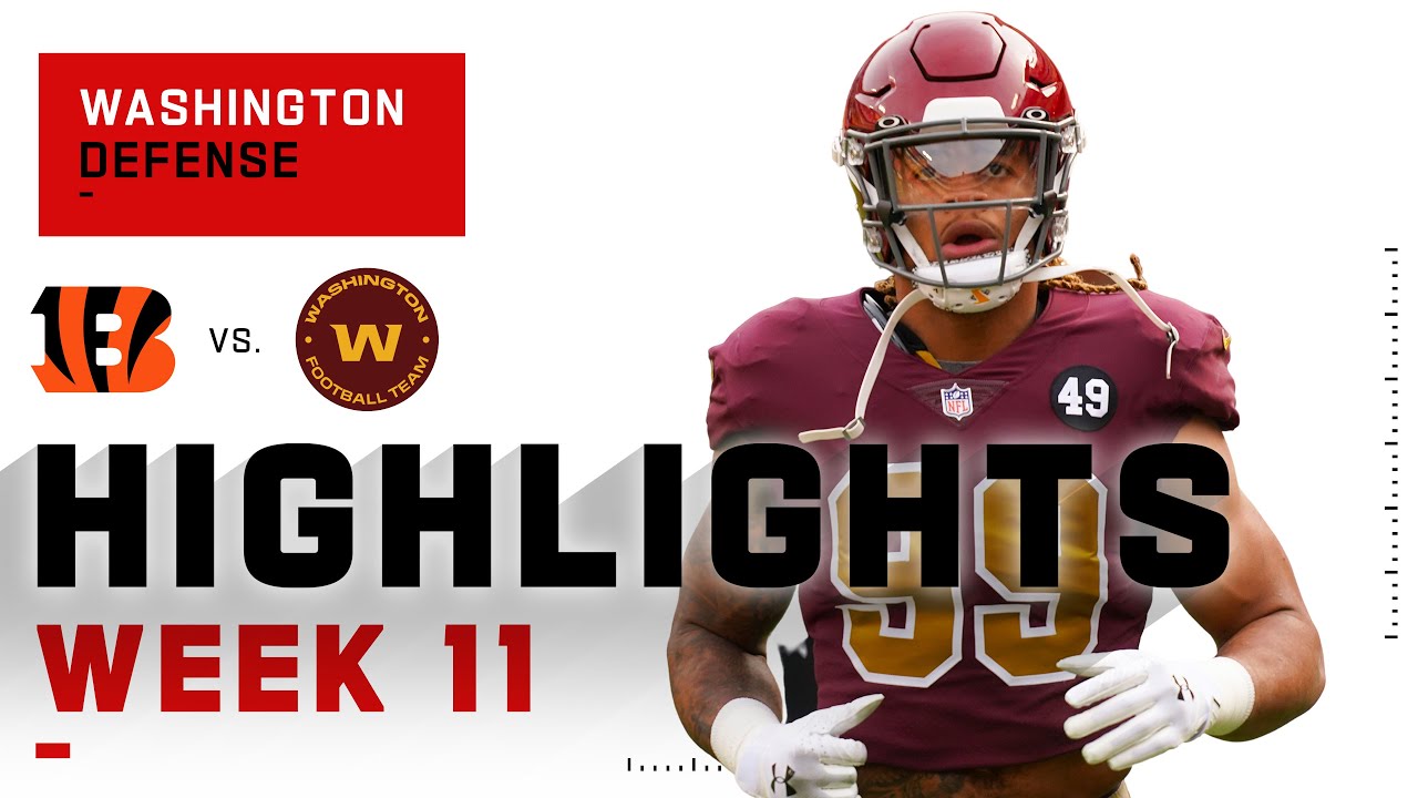 Washington Defense Shuts Down the Bengals | NFL 2020 Highlights