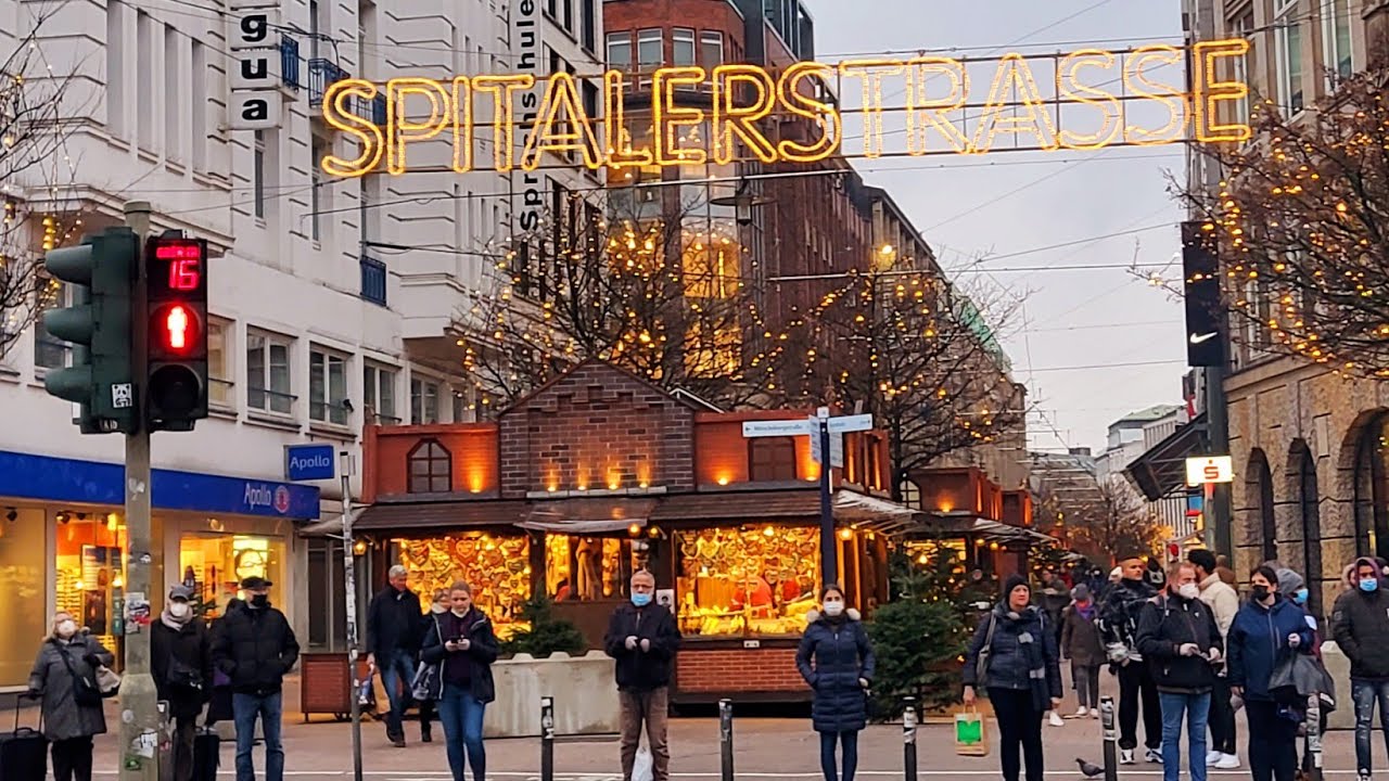 SPITALERSTRASSE CHRISTMAS MARKET HAMBURG @Tess Vlog