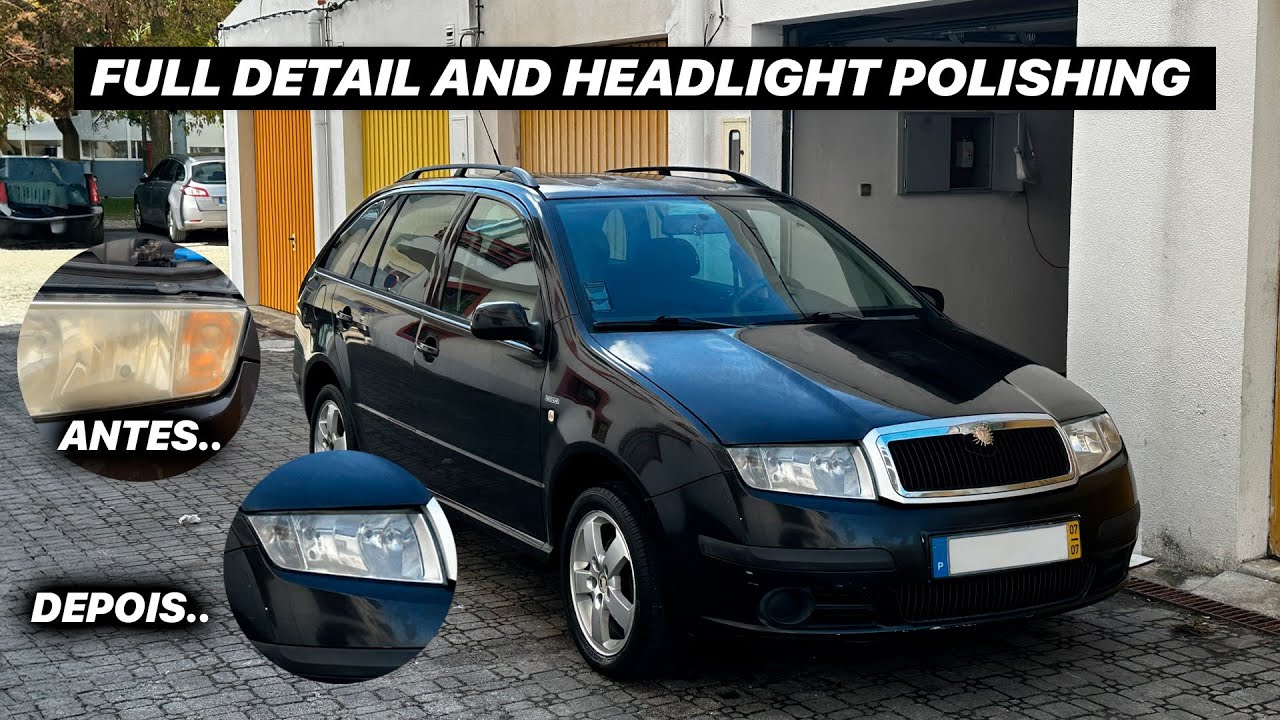 SKODA FABIA FULL DETAIL AND POLISH HEADLIGHTS