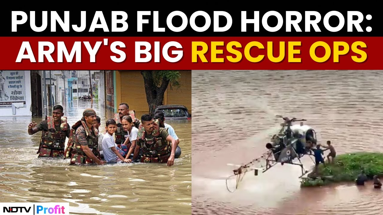 LIVE: Punjab Flood Fury: Indian Army Rescues Residents Aggressively Across The State