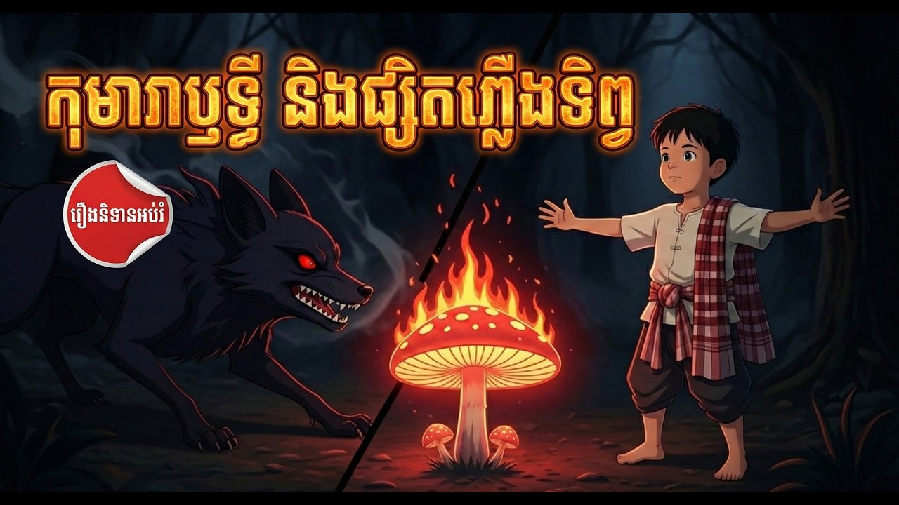 កុមារាឫទ្ធី និងផ្សិតភ្លើងទិព្វ - រឿងនិទានខ្មែរថ្មី | រឿងនិទានអប់រំដោយ លោកគ្រូនិទាន