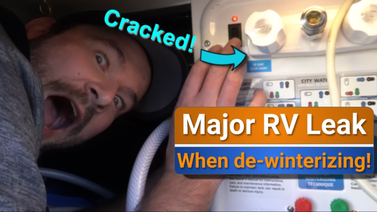 RV Leaks after de-winterizing | Why winterizing properly is important!