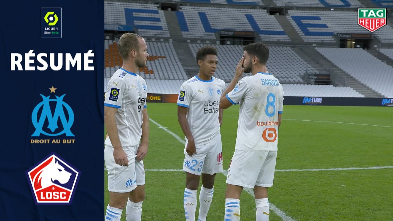 OLYMPIQUE DE MARSEILLE - LOSC LILLE(1 - 1 ) - R&eacute;sum&eacute; - (OM - LOSC) / 2020/2021