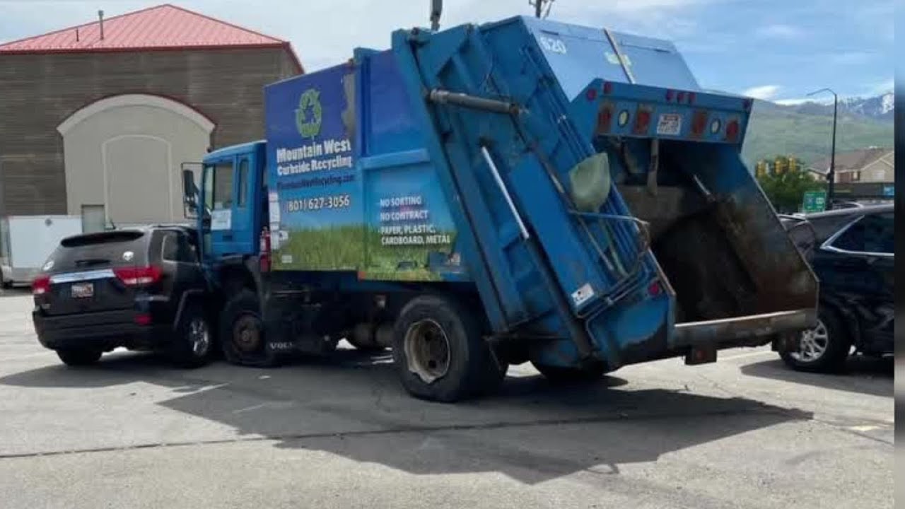 Garbage truck totals six employees' cars after crashing into Bountiful parking lot