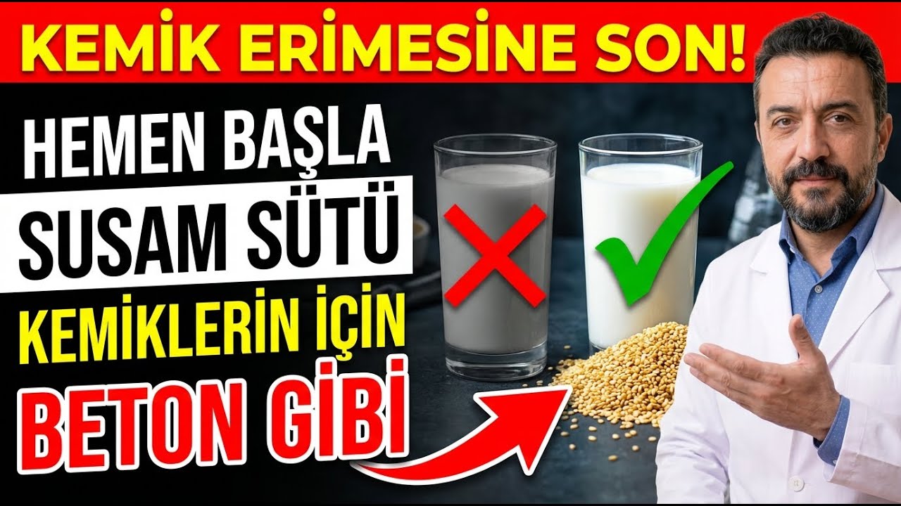 Kemik Erimesi İçin SUSAM SÜTÜ (10 Kat Kalsiyum)