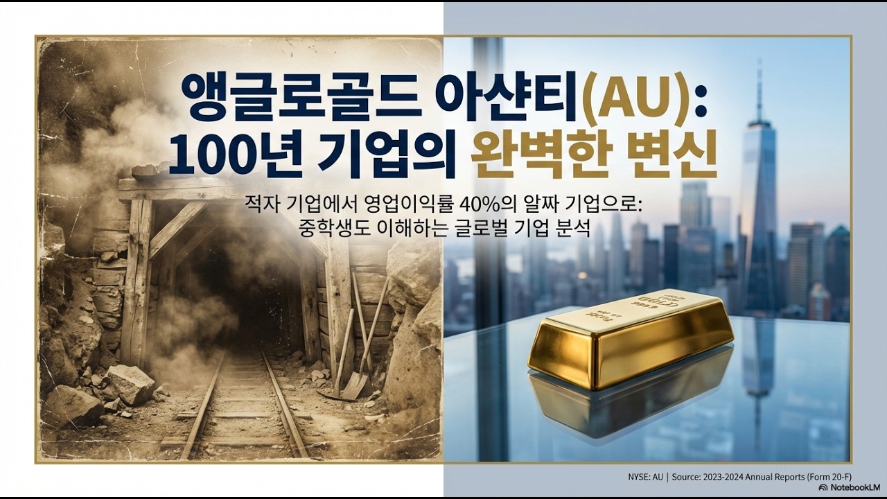 “이게 금광 회사라고?” ROE 55%, 테크 기업보다 돈 잘 버는 ‘앵글로골드’의 소름 돋는 반전