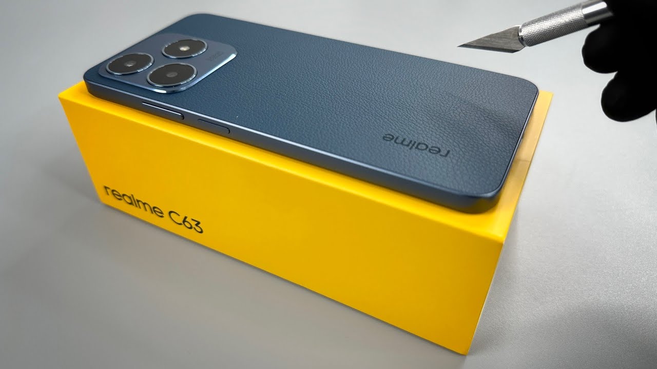 Realme C63 Leather Blue - ASMR UNBOXING