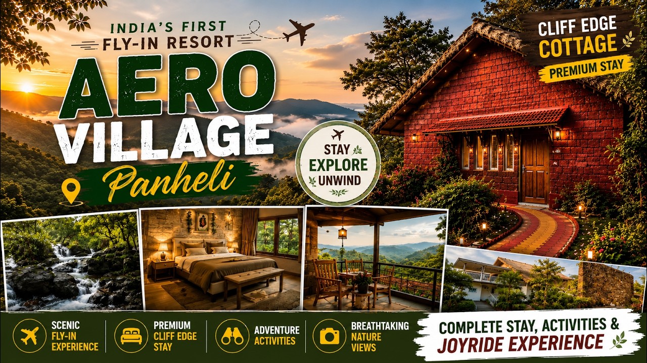 Aero Village Panheli | India’s First Fly-In Resort✈️| Complete Stay, Activities & Joyride Experience