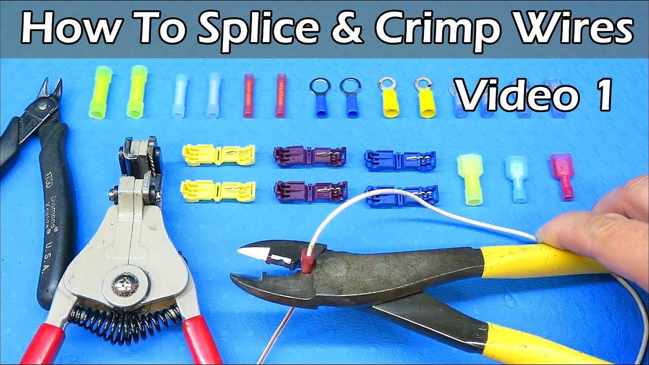 How To Splice & Crimp Wires - COMPLETE GUIDE - Video 1
