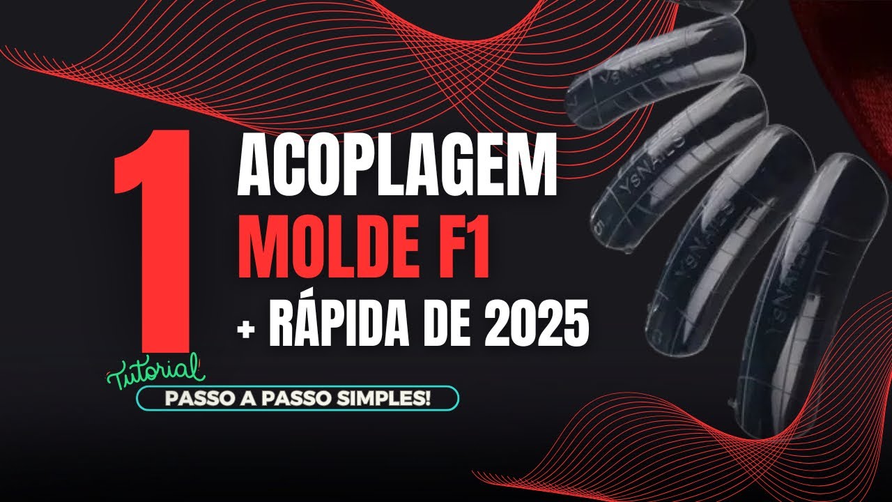 Como fazer acoplagem no Moldef1, aula completa de alongamento de unhas!