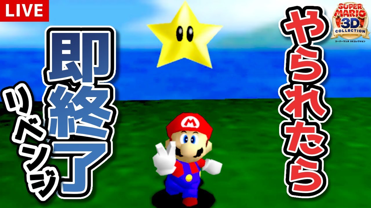 やられたら即終了マリオ64 リベンジ【マリオ3Dコレクション】