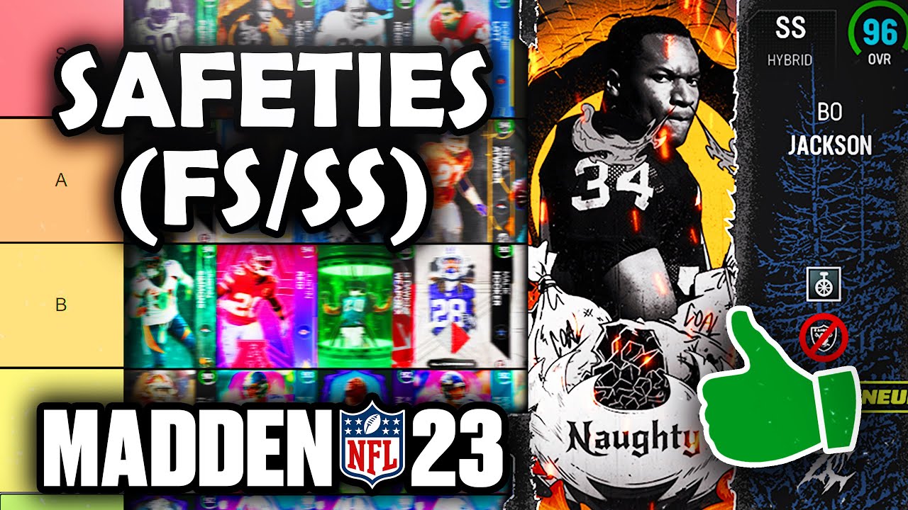 RANKING the BEST Safeties (FS/SS) in Madden 23 Ultimate Team (Tier List)