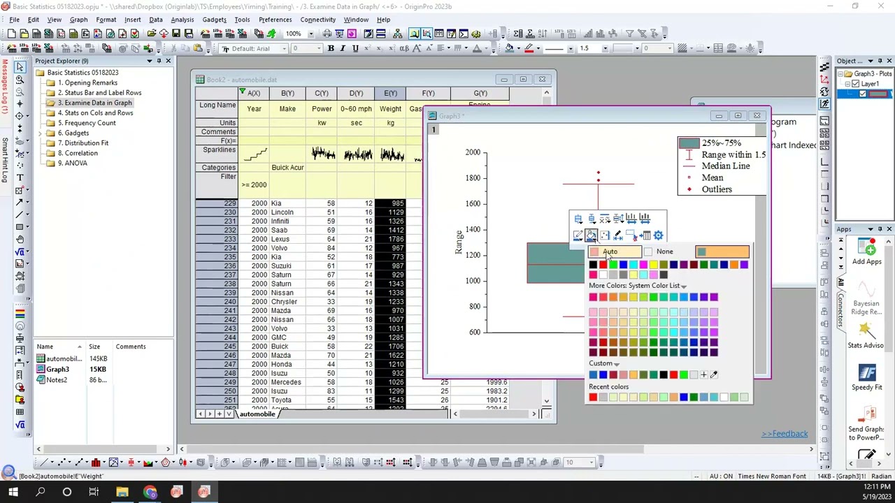 Basic Statistics in OriginPro (Webinar)