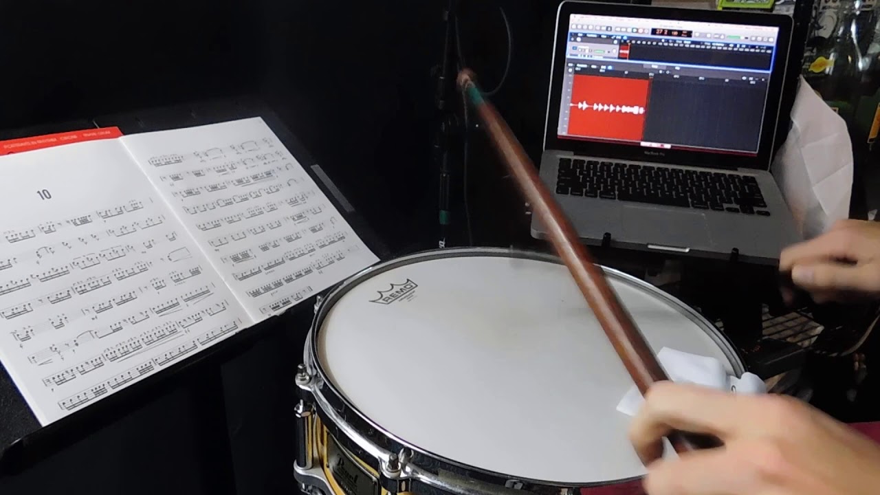Advanced Snare Drum Studies Etude 10 60bpm Mitchell Peters