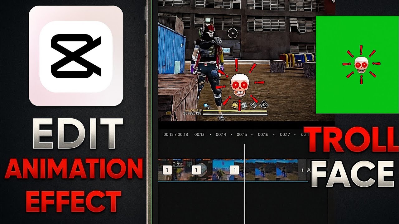 HOW To EDIT TROLL FACE IN FREE Fire SHORTS #edit #tiktokeffect #biel
