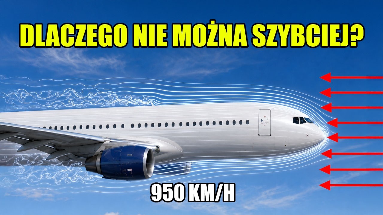 Samoloty NIE LATAJĄ szybciej niż 950 km/h (i oto dlaczego)
