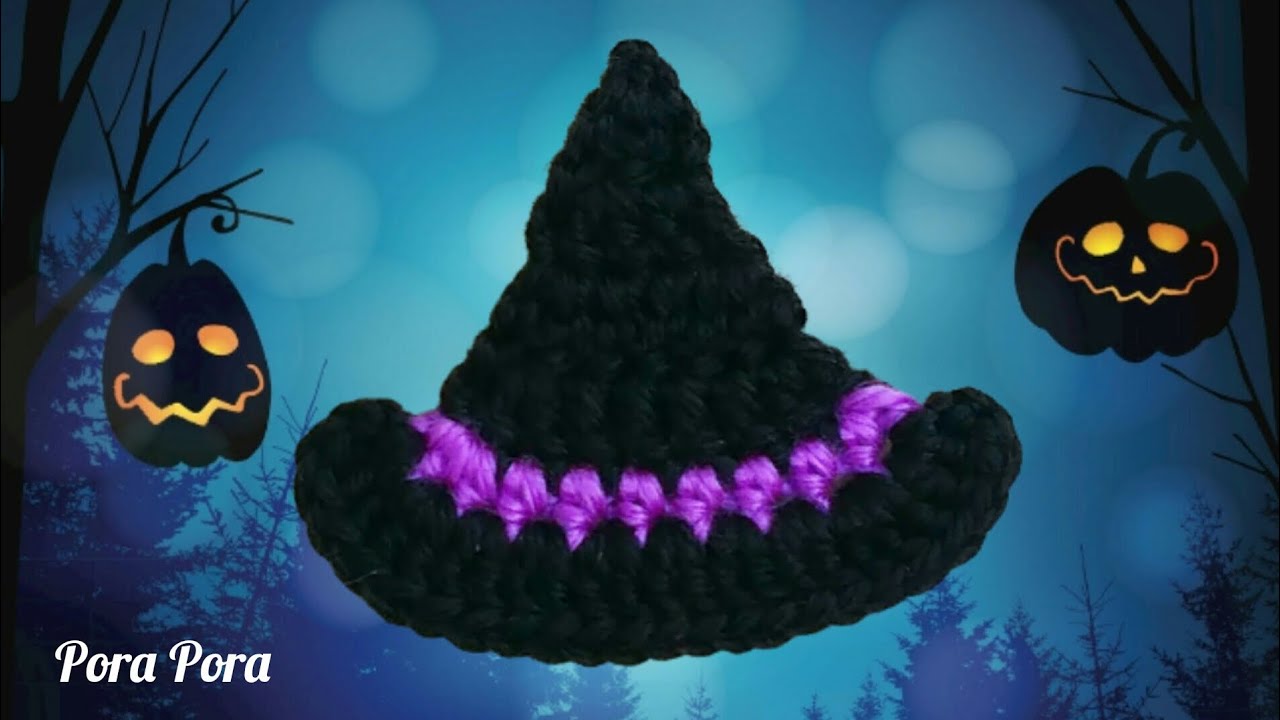 Crochet Witch Hat I Halloween Crochet I Crochet Halloween Decorations