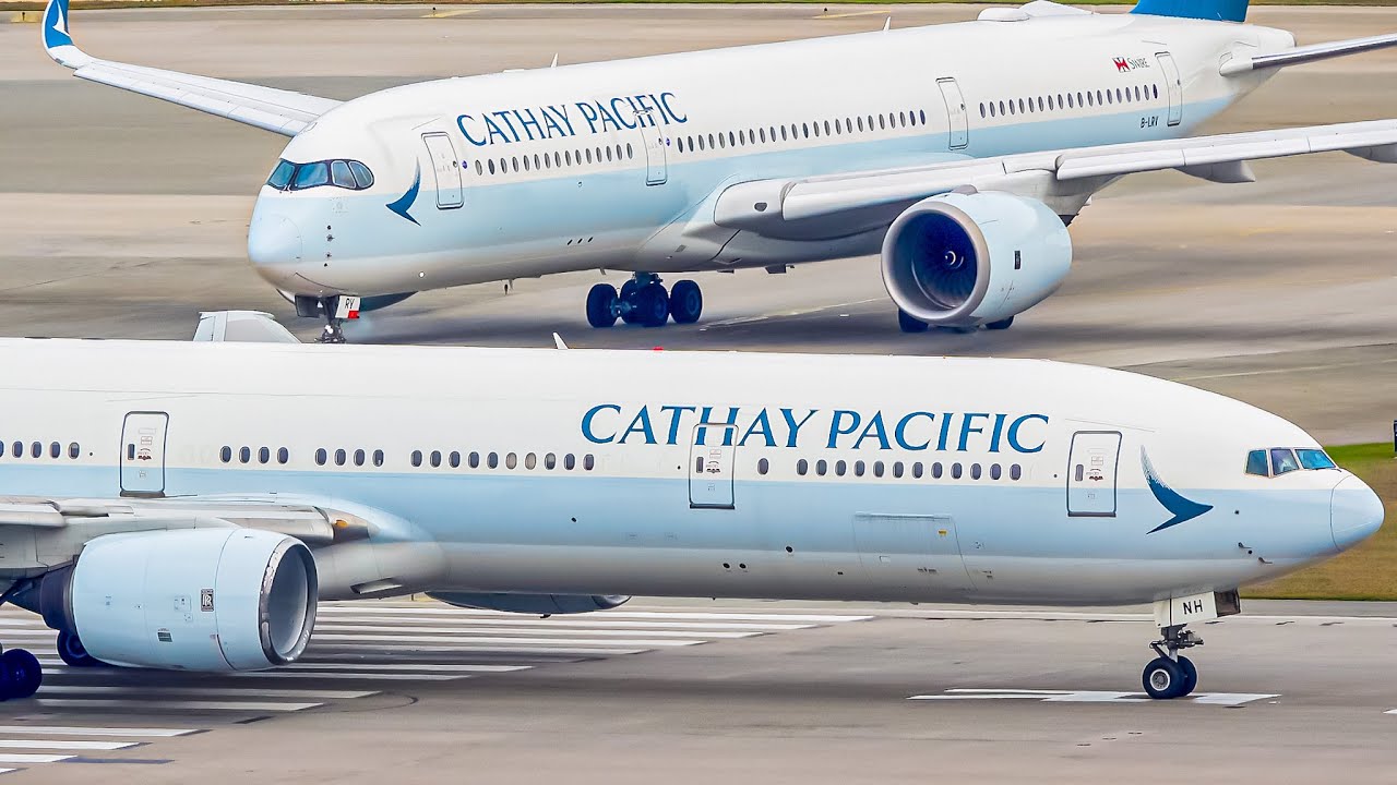 ✈️ 20 MINS of CLOSE UP Take Offs | Hong Kong Airport Plane Spotting