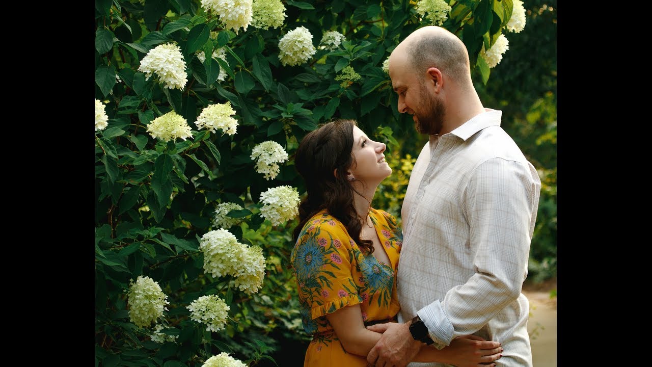 Raleigh Engagement Photography Summertime at J. C.  Raulston Arboretum