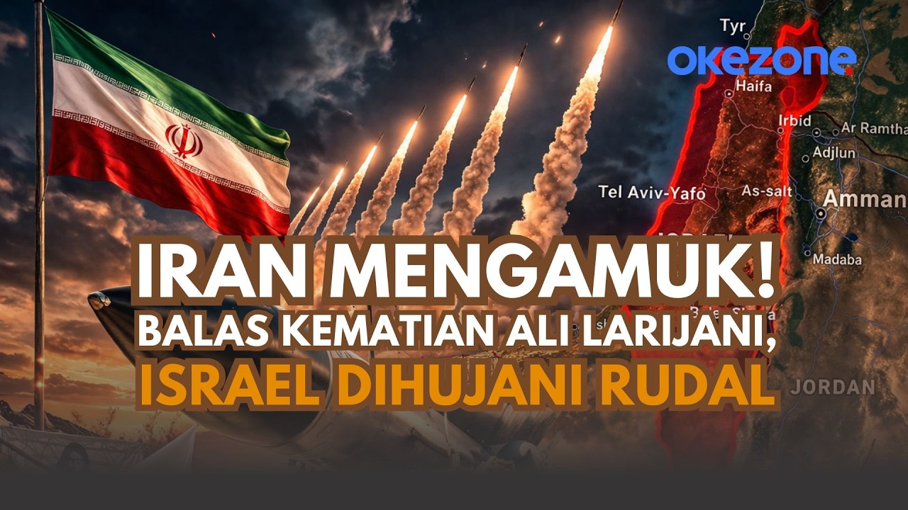 Iran Mengamuk! Balas Kematian Ali Larijani, Israel Dihujani Rudal