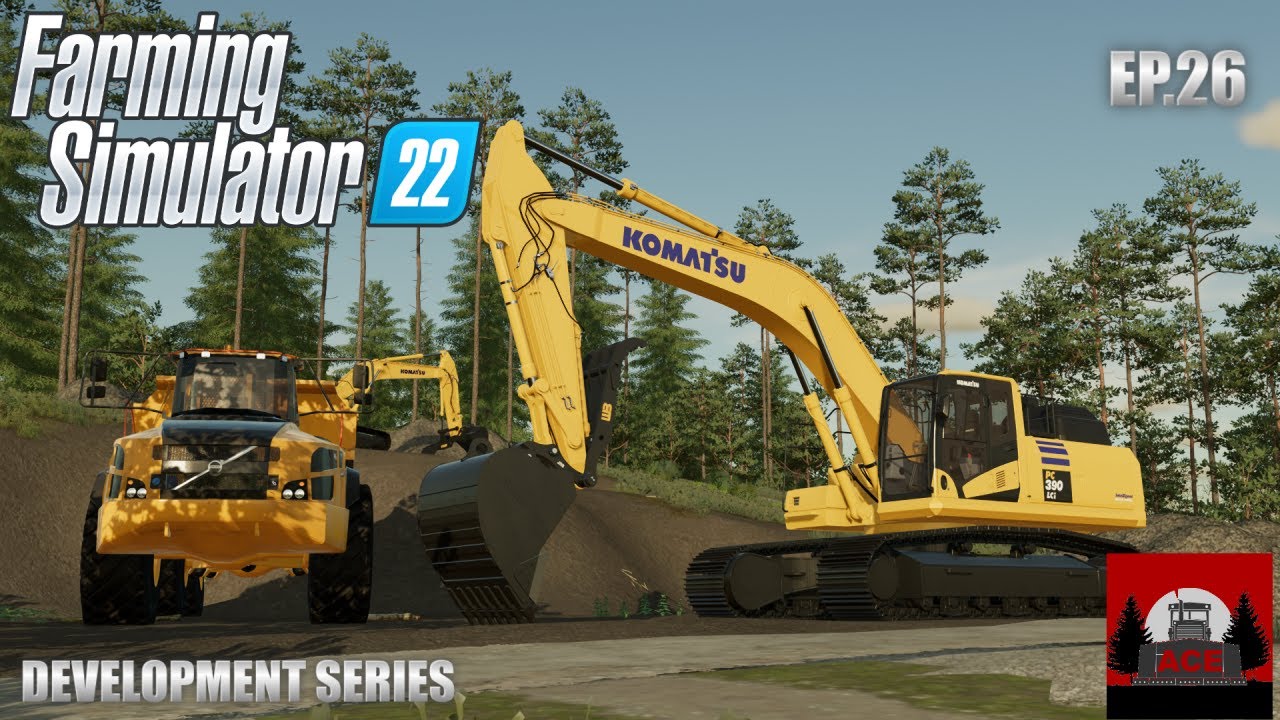 Farming Simulator 22 | Construction Development Timelapse | EP.26 | New excavator
