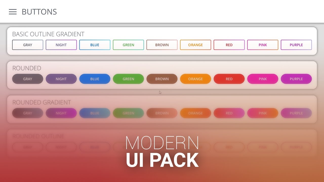 Unity - Modern UI Pack v2.0 (UI Asset)