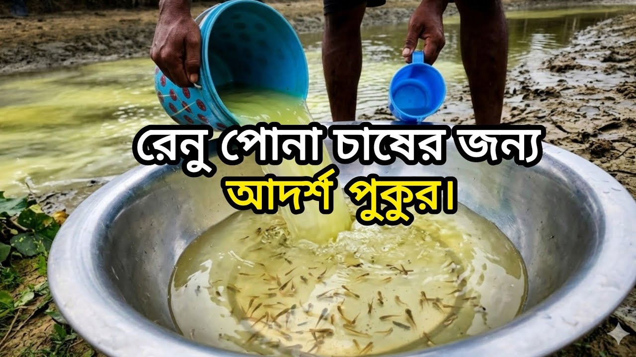 আদর্শ পুকুর প্রস্তুতি। রেণু পোনা থেকে ধানীপোনা। #pondmakingprocess