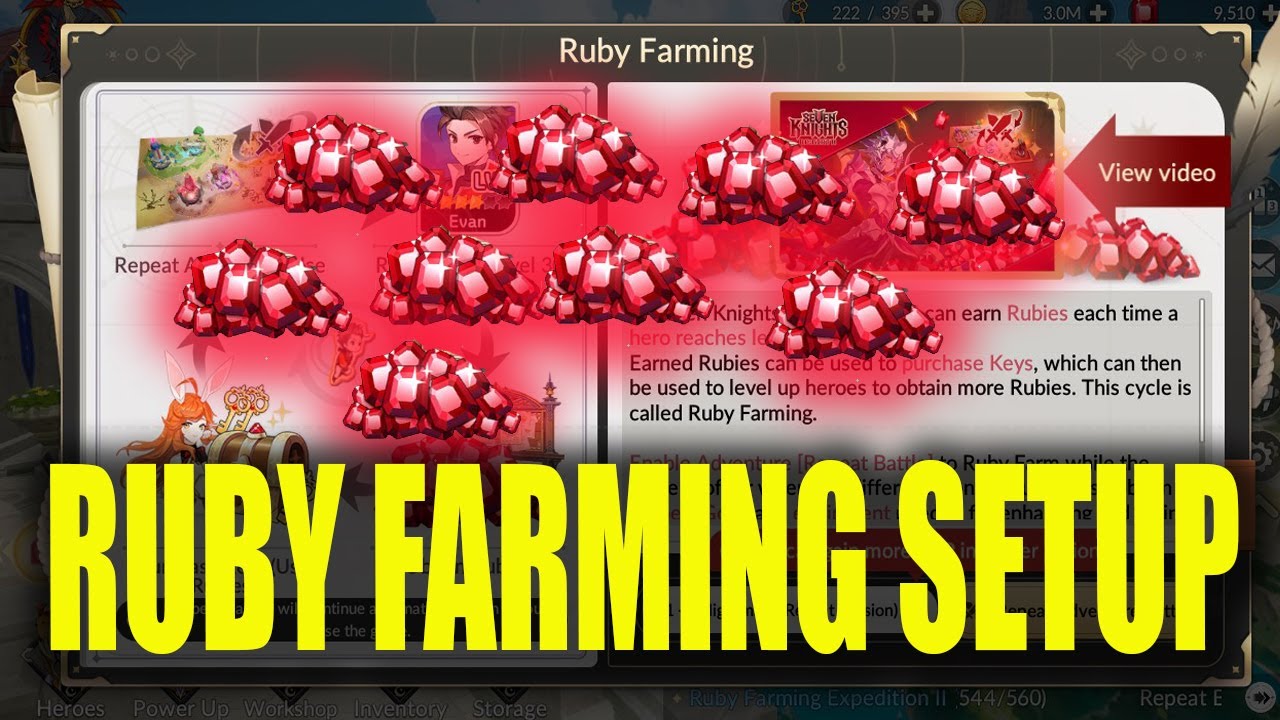 RUBY FARMING SETUP FREE2PLAY - SEVEN KNIGHTS REBIRTH