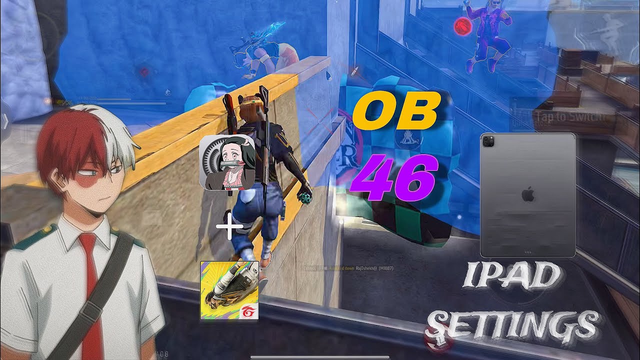 Free fire iPad Pro🔰|Ob 46 | HUD and DPI settings