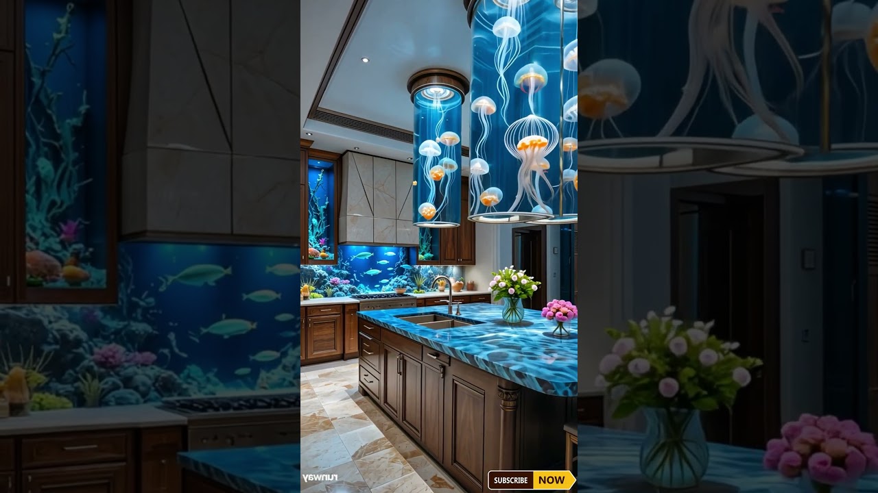 Luxury active scene kitchen island | Active scene kitchen