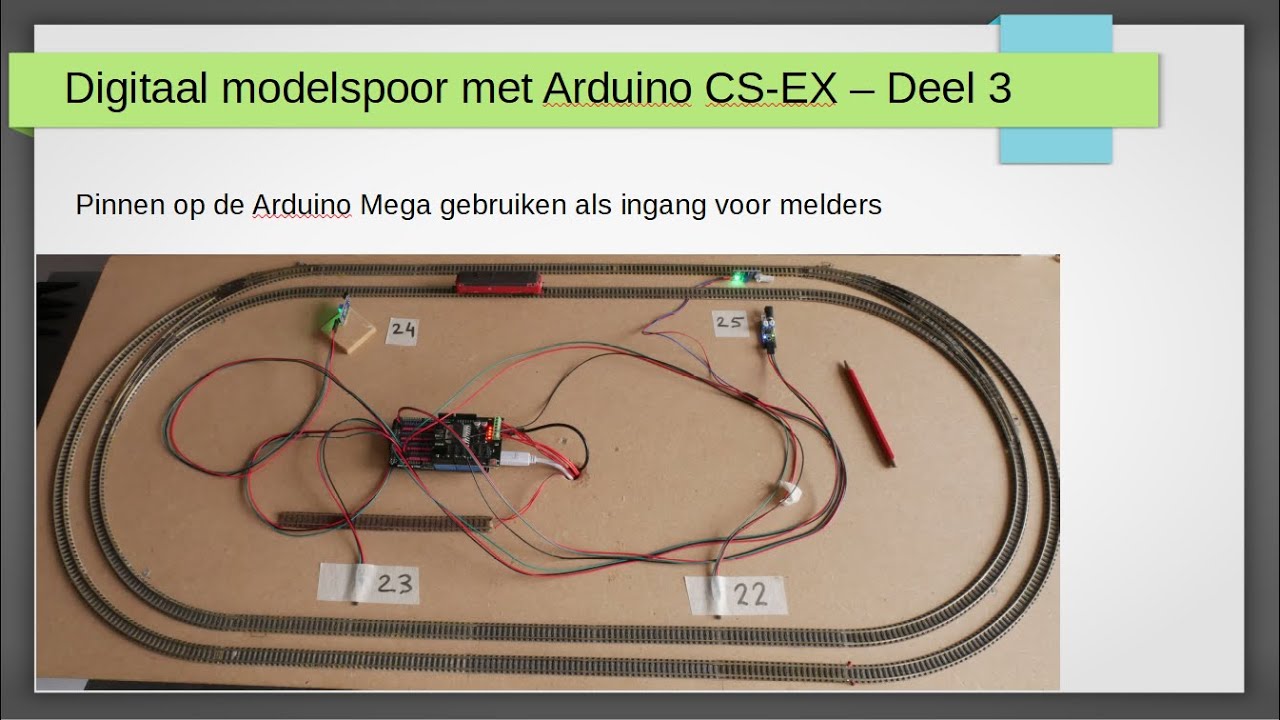 Modelspoor met Arduino DCC-EX deel 3: pinnen op de Arduino Mega gebruiken als melders in Rocrail