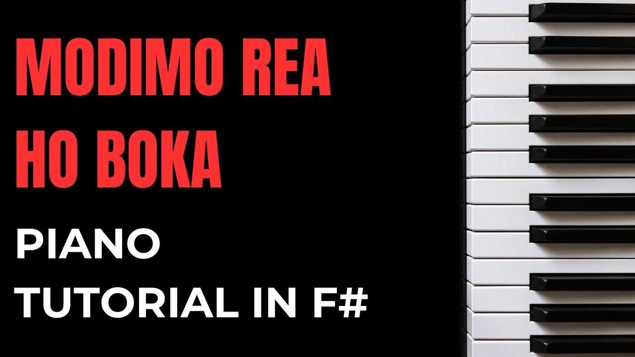 Modimo Rea Ho Boka - Spirit Of Praise 9 ft. Keneiloe Hope | Piano Cover