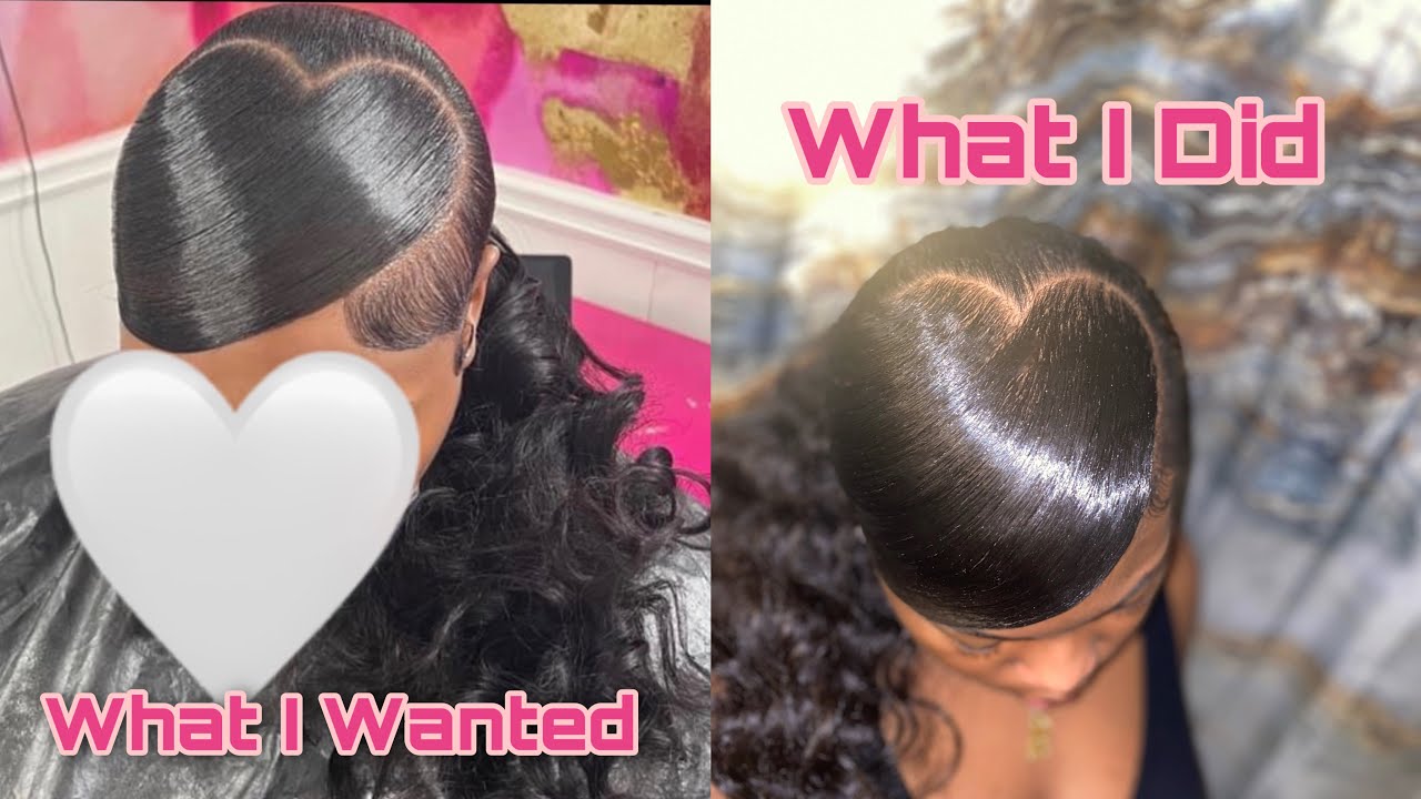 Heart Shaped Side Swoop Ponytail |Breanna Kay&rsquo;lee|