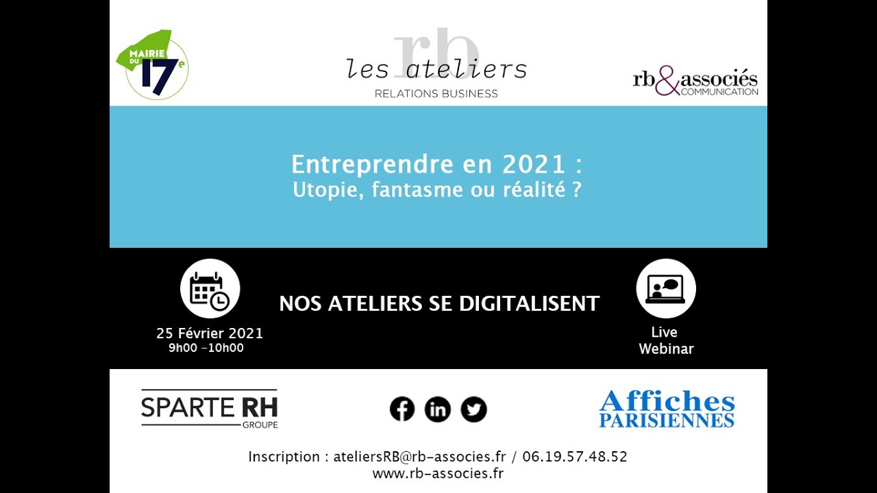 ENTREPRENDRE en 2021 [Invitation] 25-02-21