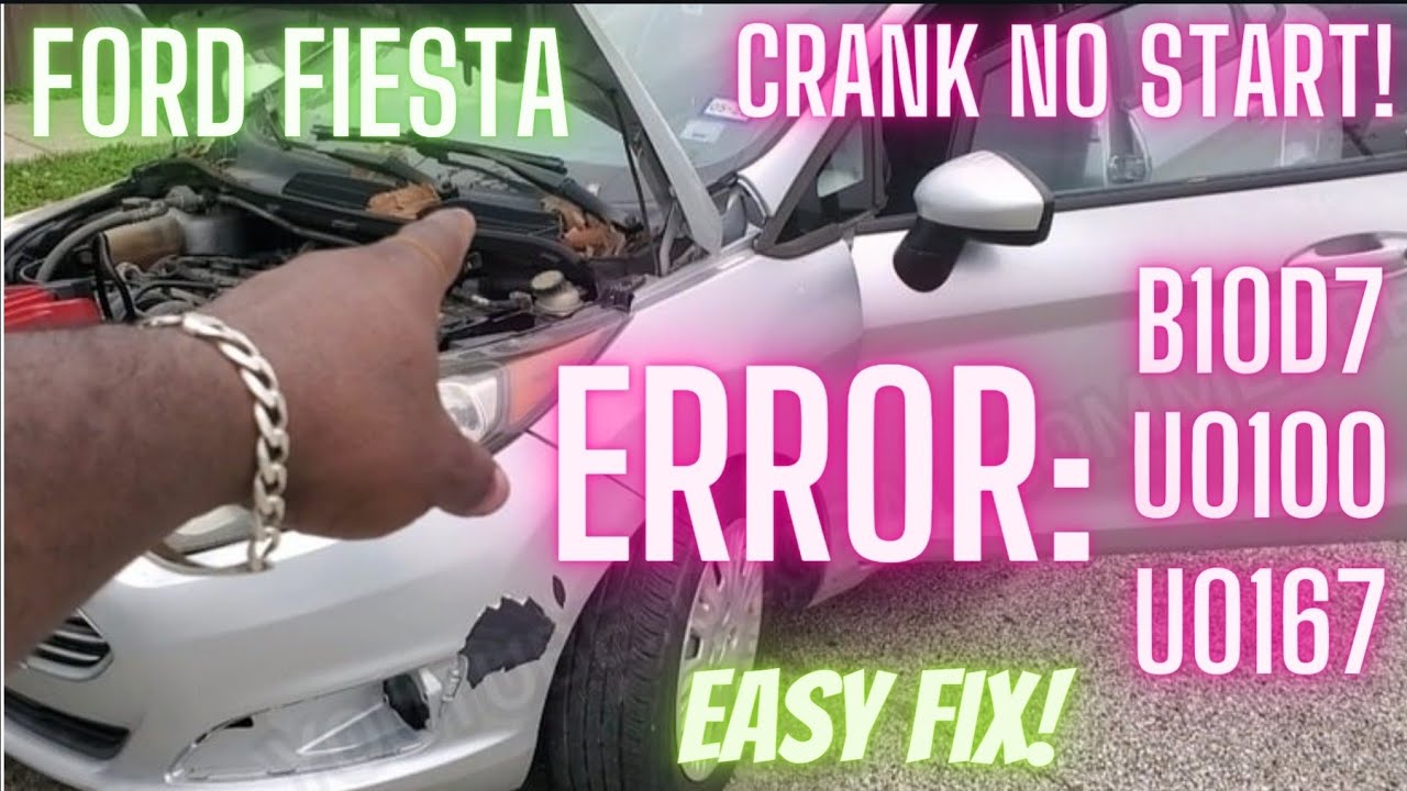 2015 Ford Fiesta crank no start! U0167 U0100 B10D7  no mileage on cluster, no comm with immobilizer!