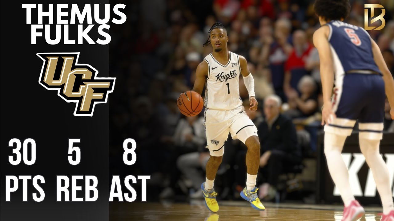 Themus Fulks UPSETS Arizona by dropping 30 pts 8 ast 2 stl | 1/17/26