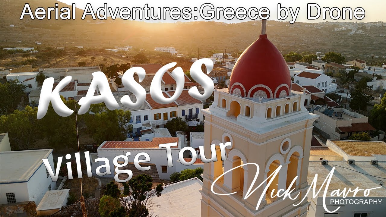 Aerial Adventures: Capturing Greece from Above - Kasos, Village Tour (Extended) 4K
