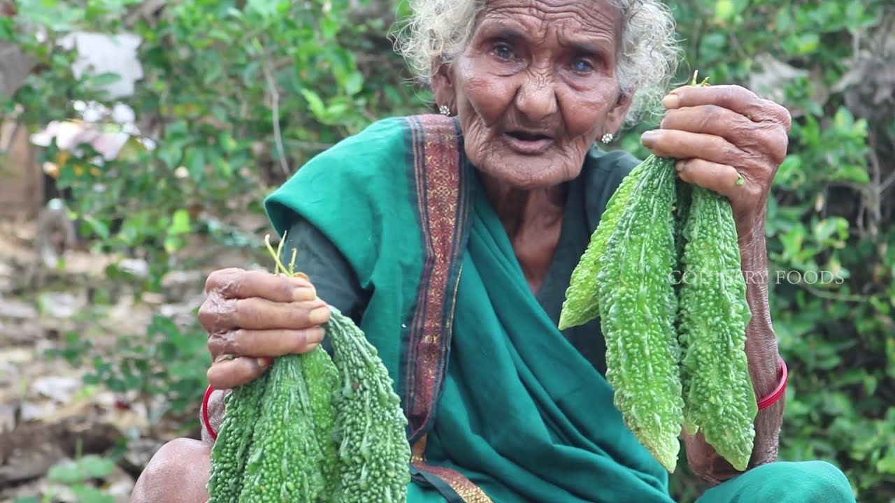 My Grandma Cooking Bitter gourd curry recipe | karela sabzi | करेले की रसेदार सब्‍जी | kakarakaya