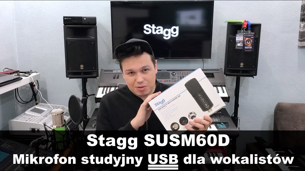 Mikrofon USB dla Wokalist&oacute;w - STAGG SUSM60D (wbudowany interfejs audio, odsłuch bez latencji)